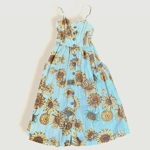 UO Cooperative Sunflower Print Summer Dress S